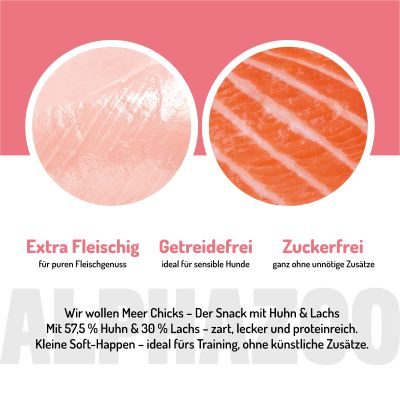 Thumbnail 3: ALPHAZOO Wir wollen Meer Chicks Hundeleckerli