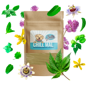 Sollis Kräuterliebe Chill Mal, natürliches Ergänzungsfutter als Beruhigungsmittel für Hunde, 100 g