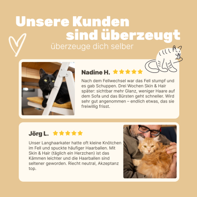 Thumbnail 4: Patsli Fördert Hautgesundheit und ein glänzendes Fell. Entwickelt zur Unterstützung des natürlichen Hautstoffwechsels von Katzen.
