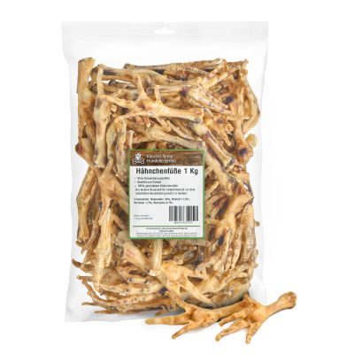 Thumbnail 1: Kaureks Natur Hundeleckerlies Hähnchenfüße 1000g