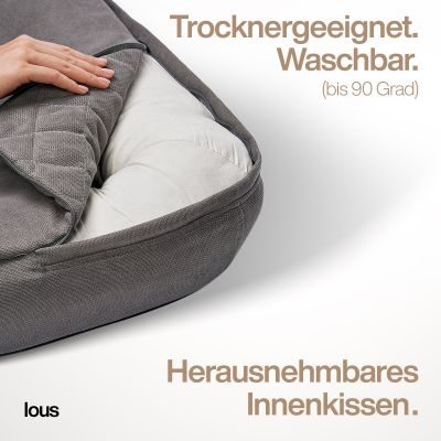 Thumbnail 6: Lous Anthrazit / L ca. 90x90x13cm