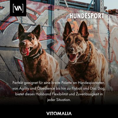 Thumbnail 2: Vitomalia Extreme EditionTaktisches Hundehalsband mit belastbarer Schnalle & Magnet Handgriff - Schwarz