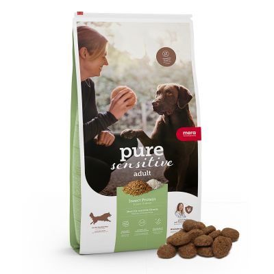 Thumbnail 1: mera pure sensitive Insect Protein, Hundefutter trocken mit Insektenprotein, für nahrungssensible Hunde, 12,5kg