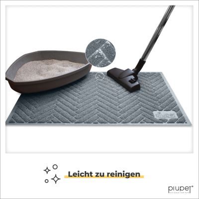 Thumbnail 4: PIUPET Katzenstreu Matte I Katzenmatte Katzenklo I Katzenklo Matte 90cm x 60cm I Katzentoilette Matte