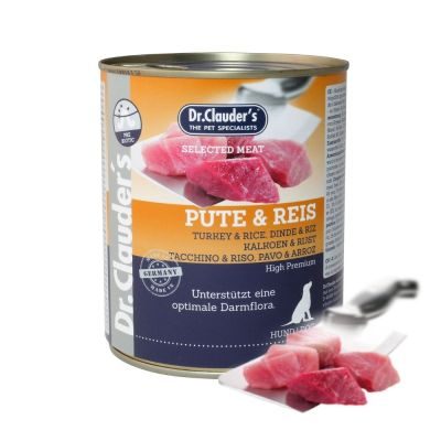 Dr.Clauder´s Selected Meat Pute & Reis 800g
