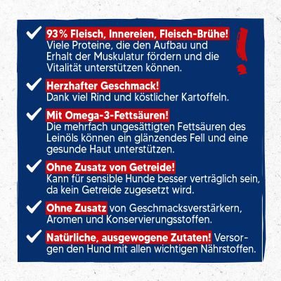 Thumbnail 5: NutriQM NutriQM M!EAT Rind & Kartoffel 6 x 800 g