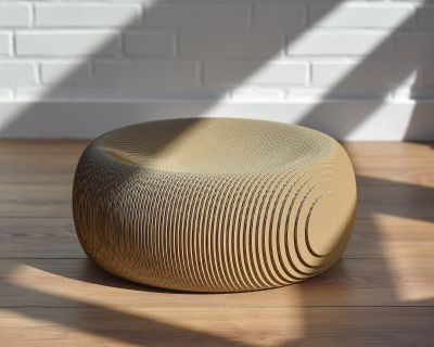 Thumbnail 7: cat-on LE PLOUFF Katzenkorb – rundes Design-Kratzmöbel