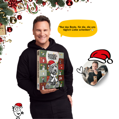 Thumbnail 5: Dogs'n Tiger Adventskalender 2024, Weihnachtsgeschenk, Hund Snacks, Gefriergetrocknete Snacks, Enten, Huhn & Lachs, Weihnachtskalender