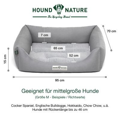 Thumbnail 6: HOUND&NATURE Öko-Hundebett LUZERN Hellgrau M