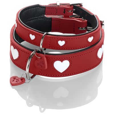 Thumbnail 15: HUNTER Halsband Love S-M (50), rot/schwarz