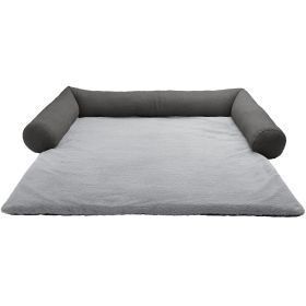 HUNTER Polster-Schondecke Rockford XL (120 x 100 cm), anthrazit/hellgrau