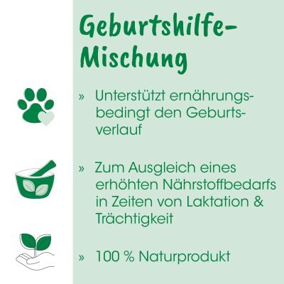 Thumbnail 8: cdVet Geburtshilfe-Mischung 150 g – Natürliche Ergänzungsfütterung für tragende Hündinnen & Katzen