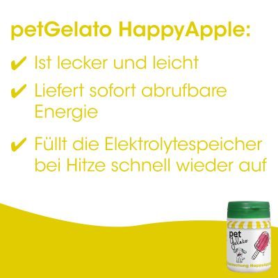 Thumbnail 5: petGelato HappyApple 132 g – Erfrischender Eisgenuss für Hunde, Katzen & Pferde