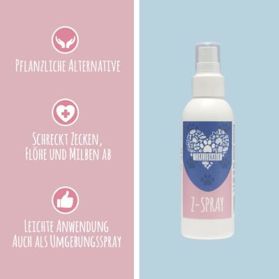 Thumbnail 3: Tierliebhaber Z-Spray für Hunde - Schutzspray gegen Zecken