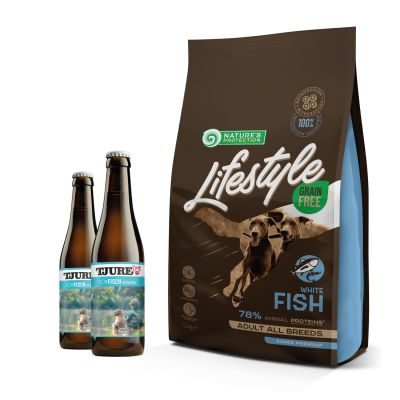 Thumbnail 5: NP Lifestyle TJURE Lifestyle WEISSFISCH & KARTOFFEL 10 kg getreidefreies Trockenfutter Spar-Pack für alle Rassen