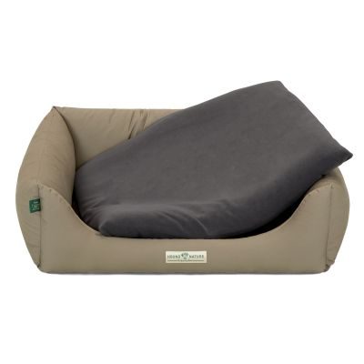 Thumbnail 3: HOUND&NATURE Hundebett ZÜRICH S dunkelgrau + wasserfestem Fleece-Matratzenüberzug