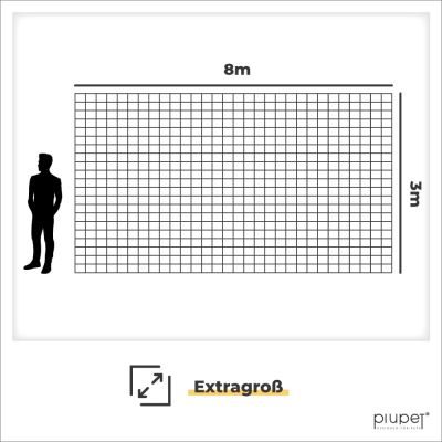 Thumbnail 2: PIUPET Katzennetz I transparent I inklusive Montagematerial I Katzennetz für Balkon | 8 x 3 m