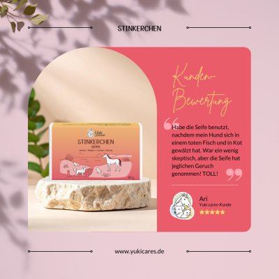 Thumbnail 4: Yuki cares Stinkerchen Seife für Hunde, Katzen und Pferde