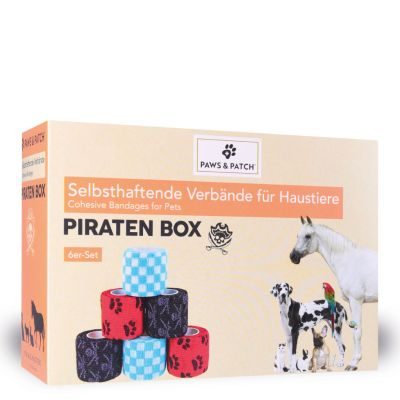 Thumbnail 5: Paws & Patch Selbsthaftende Verbände PIRATEN BOX 6er-Set für alle Heimtiere