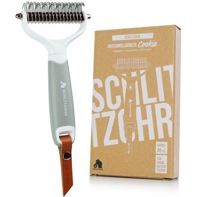 Thumbnail 6: SCHLITZOHR Unterfellbürste Cookie für Langhaar Katzen & Hunde M-L (9.2 cm)