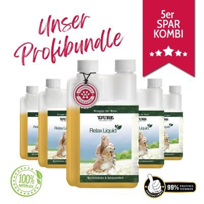 Thumbnail 4: TJURE TJURE - Relax Liquid - 5x 500 ml | Verbesserung des Wohlbefindens | Steigerung der nervlichen Belastbarkeit