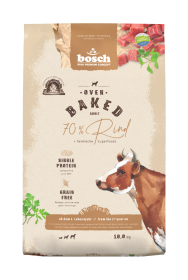 bosch Tiernahrung HPC Oven Baked Rind – getreidefreies Hundefutter – 10kg