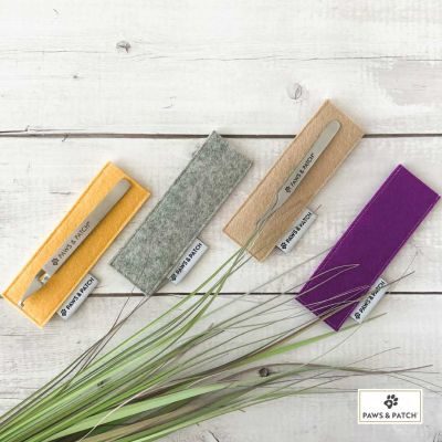 Thumbnail 5: Paws & Patch Zecken-Duo LUCY & SILVY mit Etui für alle Heimtiere Flieder