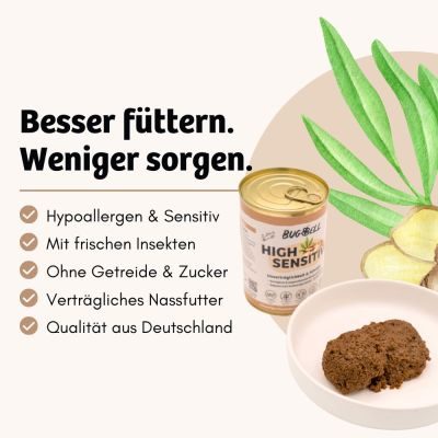 Thumbnail 4: BugBell Nassfutter mit Insekten Sensitive