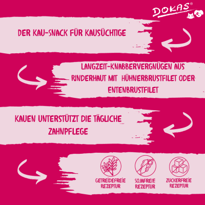 Thumbnail 7: Dokas 1 Meter Kaurolle mit Entenbrust 8x 315g Multipack