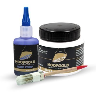Thumbnail 3: Hoofgold Set Hufbalsam Spezial & BlueStuff – Strahlfäule Pferd – 250 ml Balsam & 50 ml BlueStuff