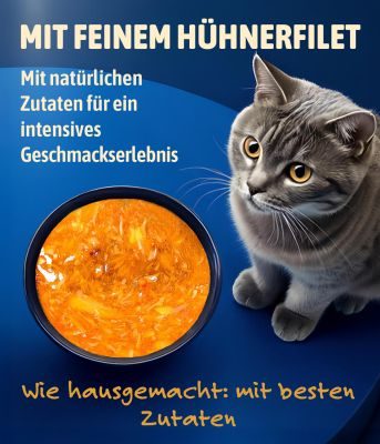 Thumbnail 4: NutriQM Trinksnack Katzensuppe | 5+1 GRATIS | mit echtem Hühnerfilet, natürlich & nachhaltig, Made in Germany