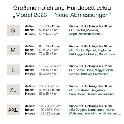 Thumbnail 4: HOUND&NATURE Hundebett ZÜRICH XL dunkelblau + wasserfestem hellgrauen Baumwoll-Matratzenüberzug