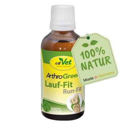 cdVet ArthroGreen Lauf-Fit 50 ml - Flüssiges Ergänzungsfuttermittel für Hunde, Katzen & Pferde