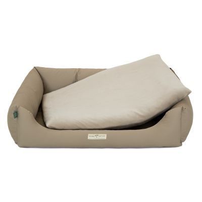 Thumbnail 3: HOUND&NATURE Hundebett ZERMATT XL taupe + wasserfestem Fleece-Matratzenüberzug