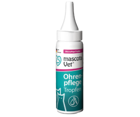 mascota vet Ohrenpflegetropfen für Hunde & Katzen, 50 ml