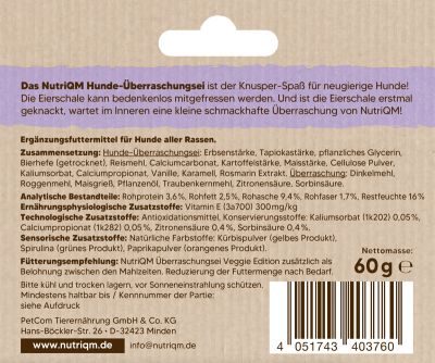 Thumbnail 3: NutriQM Hunde-Überraschungsei Veggie Edition 5x 60g