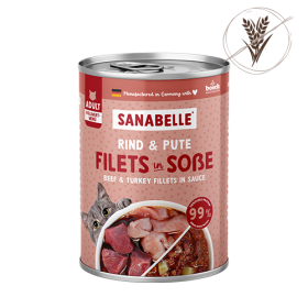 Sanabelle Sanabelle Nassfutter Schlemmertopf mit Rind & Pute – 380g