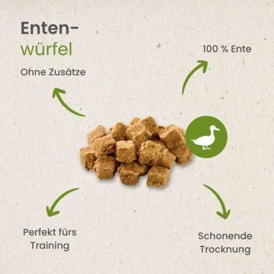 Thumbnail 5: kauartikel.com Enten-Würfel - Hunde-Kauartikel - Hunde-Snack - Trainings-Kausnack - Leckerli von der Ente