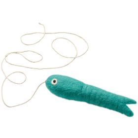 stylecats® Katzenspielzeug Toller Hecht mit Schnur blau 3 cm