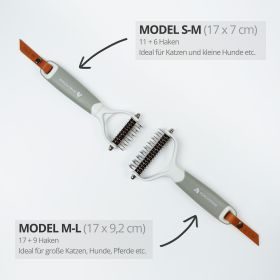 SCHLITZOHR Unterfellbürste Cookie für Langhaar Katzen & Hunde M-L (9.2 cm)