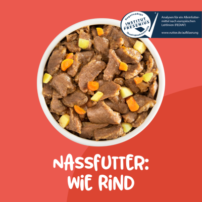 Thumbnail 1: Vutter! Vutter! Hundefutter vegan | Nassfutter Wie Rind | glutenfrei | Alleinfuttermittel | für Hunde | veganes Hundefutter