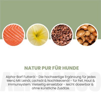 Thumbnail 6: ALPHAZOO Alpha-Barf Futteröl für Hunde