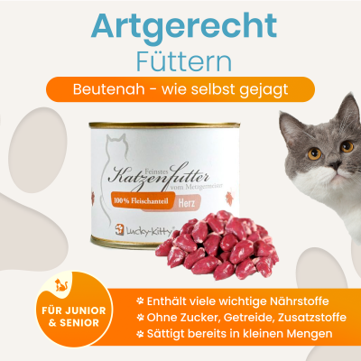 Thumbnail 2: Lucky-Kitty Katzenfutter Hühnerherzen Premium-Qualität 15 x 200 g