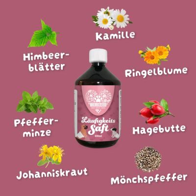 Thumbnail 2: Tierliebhaber Läufigkeitssaft für Hunde - Natürliche Hilfe bei Läufigkeit & Scheinschwangerschaft