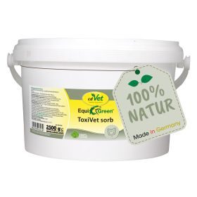 cdVet EquiGreen ToxiVet sorb 2,5 kg - Ergänzungsfutter zur Toxinbindung bei stoffwechselempfindlichen Pferden