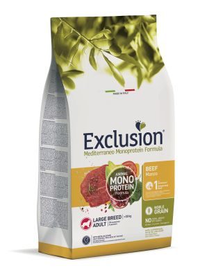 Bild 1 von 1: Exclusion Exclusion Mediterraneo Noble Grain Adult Rind Large 12 kg