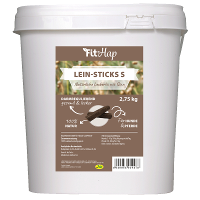 Bild 1 von 1: Fit-Hap Lein-Sticks S 2,75 kg – Natürlicher Snack aus Leinkuchen für Hunde