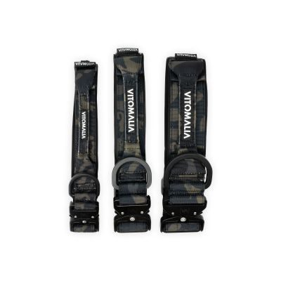 Thumbnail 5: Vitomalia Extreme EditionTaktisches Hundehalsband mit belastbarer Schnalle & Magnet Handgriff - Camouflage