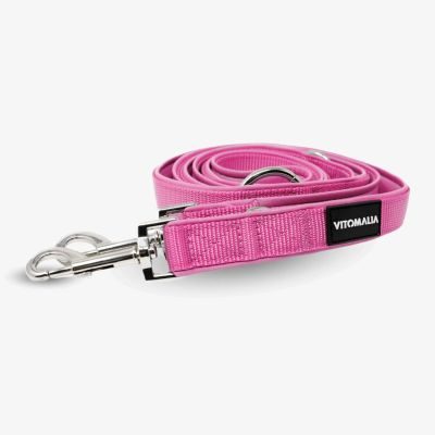 Vitomalia Klassische verstellbare Hundeleine Pink