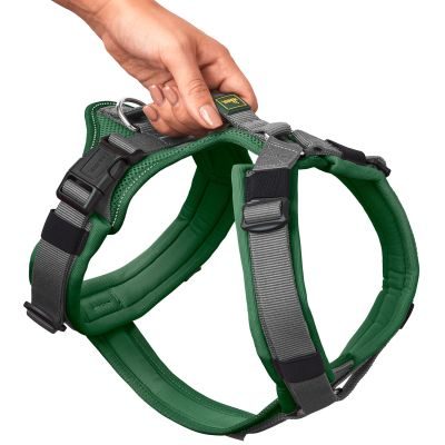 Thumbnail 1: HUNTER Geschirr Maldon Up mit Griff S-M, dunkelgrün/grau